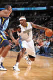 Memphis Grizzlies v Denver Nuggets, Denver - February 22: Al Harrington Photographic Print by Garrett Ellwood