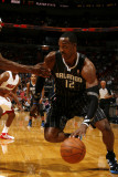 Orlando Magic v Miami Heat, Miami, FL - March 3: Dwight Howard and Erick Dampier Photographic Print by Issac Baldizon