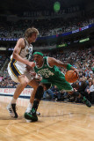 Boston Celtics v Utah Jazz, Salt Lake City, UT - February 28: Paul Pierce and Andrei Kirilenko Photographic Print by Melissa Majchrzak
