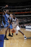 Orlando Magic v Dallas Mavericks, Dallas, TX - January 8: Dominique Jones and Dwight Howard Photographic Print by Glenn James