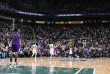 Sacramento Kings v Utah Jazz, Salt Lake City, UT - March 5: Beno Udrih and Jason Thompson Photographic Print by Melissa Majchrzak