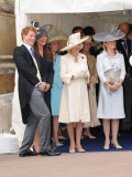 Members of the Royal Family attending the service for the Most Noble Order of the Garter at St Geor Photographic Print