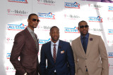 2011 NBA All Star Game, Los Angeles, CA - February 20: Chris Bosh, Dwyane Wade and LeBron James Fotografisk trykk av Bill Baptist 2011 NBA All Star Game, Los Angeles, CA - February 20: Chris Bosh, Dwyane Wade and LeBron James Fotografisk trykk av Bill Baptist