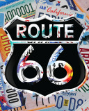 Route 66 Plaque en métal