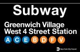 New York- Greenwich Village Metal Sign Tin Sign