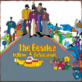 The Beatles- Yellow Submarine Plaque en métal