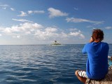 Photographer Taking a Picture of Isla De Una Coco Photographic Print by Damian Turski