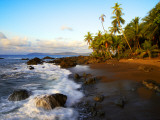 Beach on Pacific Ocean on West Coast of Costa Rica Photographie par Johnny Haglund