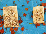 Souvenirs Depicting Mayan Figures at Chichen Itza Site Photographic Print by Guylain Doyle