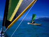 Sea Kayakers under Sail, Furneaux Islands, Bass Strait Photographic Print by Grant Dixon