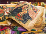 Hundred-Year Old Manuscript known as "The Miracle of St Mary" in St Mary of Zion New Church Photographic Print by Jane Sweeney