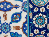 Detail of Tiles in Rustem Pasa Mosque Fotografie-Druck von Jean-pierre Lescourret