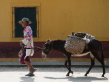 Elderly Woman Walking with Her Donkey Fotografisk tryk af Margie Politzer Elderly Woman Walking with Her Donkey Fotografisk tryk af Margie Politzer
