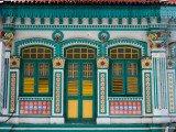Peranakan Terrace House on Upper Weld Street, Little India Photographic Print by Kevin Clogstoun