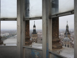 River Ebro and Spires of the Old Cathedral from Main Dome of Cathedral Photographic Print by David Borland