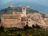 Church of St Francis in Walled Town of Assissi Photographic Print by Frank Wing
