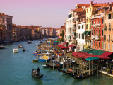 Gondolas on the The Grand Canal Photographic Print by Glenn Beanland