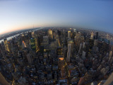 Fisheye View of Manhattan from Empire State Building Observation Deck Lámina fotográfica por Christopher Groenhout Fisheye View of Manhattan from Empire State Building Observation Deck Lámina fotográfica por Christopher Groenhout