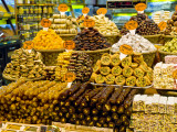 Variety of Turkish Sweets for Sale at Spice Bazaar Photographic Print by George Tsafos