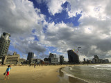 Kitesurfing from Beach Photographic Print by Hanan Isachar