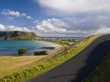 Town of Stanley with 'The Nut' Peak in Background Photographic Print by Glenn Van Der Knijff