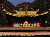 Temple's Roof Decoration, Labrang Monastery (Labuleng Si) Photographic Print by Krzysztof Dydynski