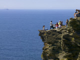 Rocky Atlantic Viewpoint at Tintagel Castle. Photographic Print by Doug McKinlay