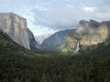 El Capitan (left), Cloud's Rest in the Clouds, Half Dome and Cathedral Peaks, Photographic Print