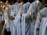 Procession around Cloister of Museo Del Patriarca on Thursday the Week after Corpus Christi Photographic Print by Krzysztof Dydynski