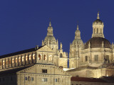 Jesuit Church La Clerecia and University (Universidad) Pontificia Floodlit at Night Fotografisk trykk av David Borland