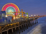 Pacific Park Ferris Wheel on Santa Monica Pier at Dusk Photographic Print by Eddie Brady Pacific Park Ferris Wheel on Santa Monica Pier at Dusk Photographic Print by Eddie Brady