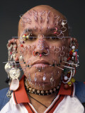 Portrait of Pierced Man Photographic Print by Guylain Doyle