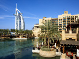 Burj Al Arab and Medinat Hotels Photographic Print by Jean-pierre Lescourret