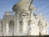 Reflection of Taj Mahal in Yamuna River Photographic Print by Michael Gebicki