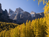 Peaks of Gruppo Del Sella Range, Seen from Near Corvara Fotografie-Druck von Glenn Van Der Knijff