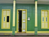 Restored Building in Green, Yellow and White Photographic Print by Frank Carter