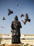 Pigeons, Old Delhi Town Hall, Chandni Chowk Photographic Print by Huw Jones