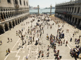Piazzetta San Marco from Terrace of Basilica Di San Marco Photographic Print by Krzysztof Dydynski