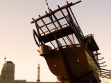 Traditional Boat Display in the Dubai Museum Photographie par Glenn Beanland