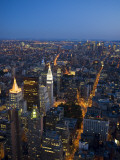 Manhattan from Empire State Building Observation Deck at Dusk Photographic Print by Christopher Groenhout