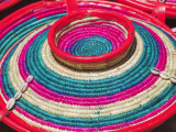 Basket in Which Injera Is Served (A Pancake Like Bread) at Gidir Magala Market Photographic Print by Jane Sweeney