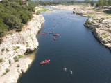 Canoeing at Pont Du Gard Photographic Print by Karl Blackwell
