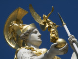 Detail of Athena Fountain at Parliament Building Photographic Print by Krzysztof Dydynski
