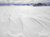 Wind-Scoured Snow Near Paso Marconi on Southern Patagonian Icecap Photographie par Grant Dixon
