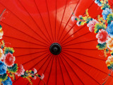 Floral Pattern Umbrella Detail from Chiang Mai Umbrella Factory Lámina fotográfica por Felix Hug