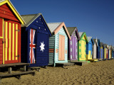 Bathing Boxes of Brighton Beach Photographic Print by Heath Missen