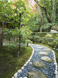 Stone Paved Walkway, Arishiyama District Photographic Print by Gerard Walker