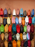 Traditional Moorish Slippers, Place Ben Youssef Photographic Print by Huw Jones