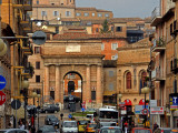 Corso Cairoli from the Modern Town to the Walled City of Macerata, Piazza Suaro Photographic Print by Frank Wing
