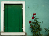 Detail of Window Shutter of House Photographic Print by Guylain Doyle